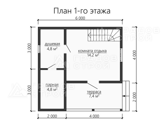 Баня из бруса "Аромат"