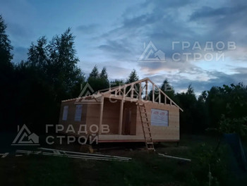 Каркасный дом 8х8 по проекту 