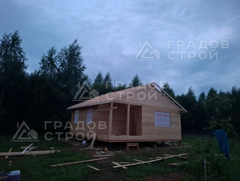 Каркасный дом 8х8 по проекту 