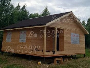 Каркасный дом 8х8 по проекту 