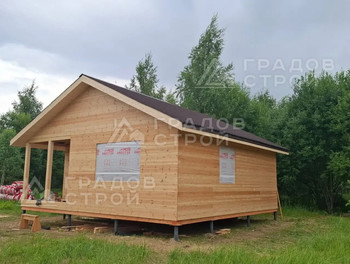 Каркасный дом 8х8 по проекту 