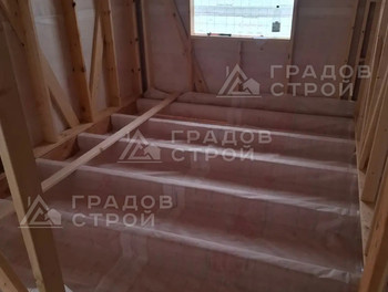 Каркасный дом 8х8 по проекту 