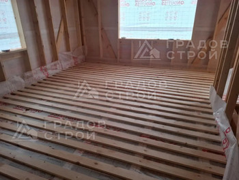 Каркасный дом 8х8 по проекту 