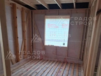 Каркасный дом 8х8 по проекту 