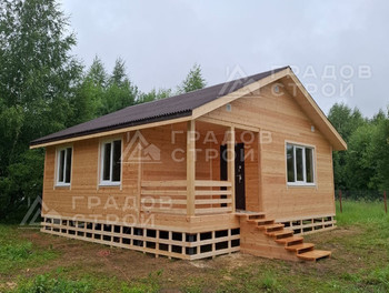 Каркасный дом 8х8 по проекту 