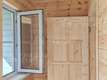 Каркасный дом 6 х 6 по индивидуальному проекту