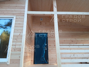 Каркасный дом 8х8 м по проекту 