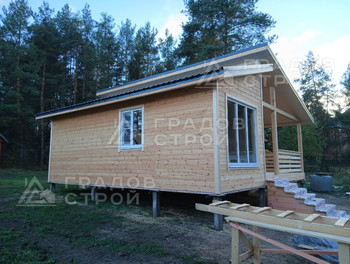 Каркасный дом 8х8 м по проекту 