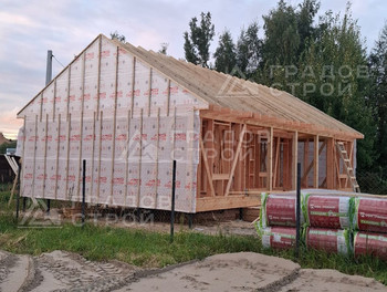 Каркасный дом 14х8 по индивидуальному проекту