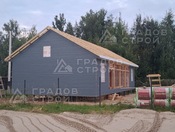 Каркасный дом 14х8 по индивидуальному проекту