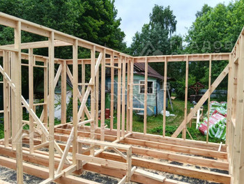 Каркасный дом 7х 6 м по проекту 