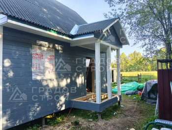 Каркасный дом 7х 6 м по проекту 